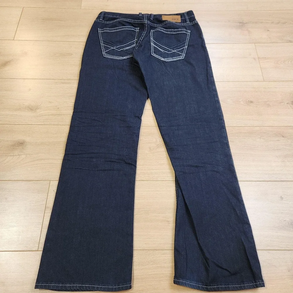 BKE Carter Bootcut Jeans Mens 31R 31x32 Blue Dark Wash Stretch Denim Casual